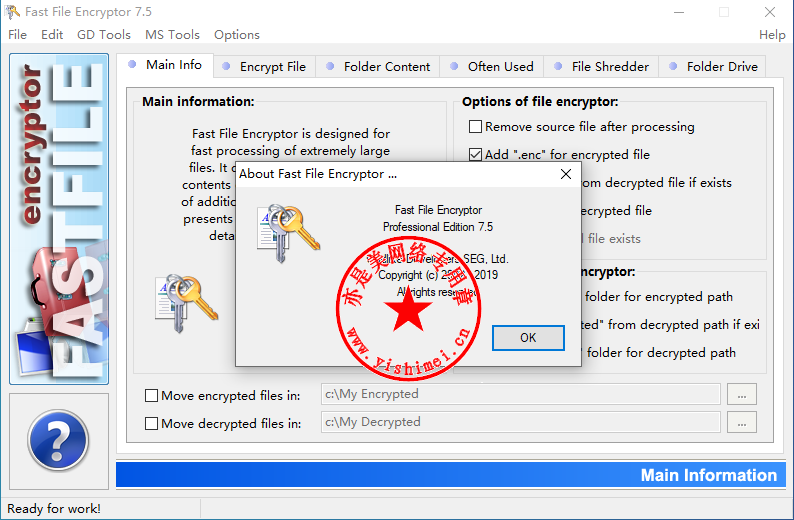 Fast File Encryptor 11.5 free downloads