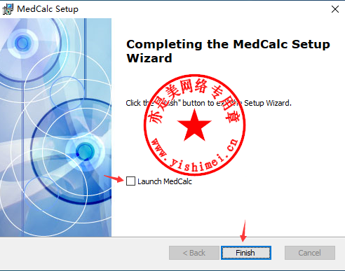 instaling MedCalc 22.007
